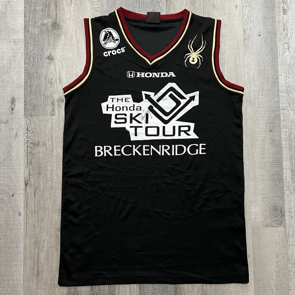 Spyder Honda Ski Tour Breckenridge Basketball Style Ski Jersey Autographed 2X